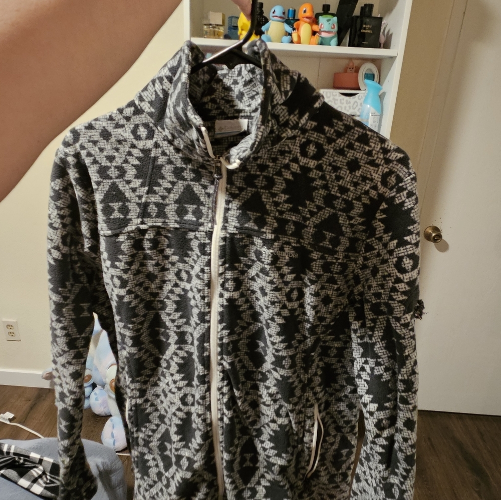 Columbia Black and White Patterned Jacket